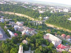 Каменец с воздушного шара.